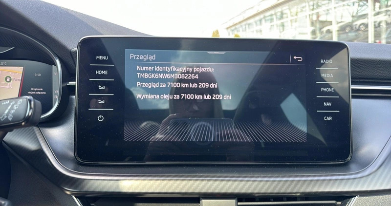 Skoda Kamiq cena 109900 przebieg: 52797, rok produkcji 2021 z Kudowa-Zdrój małe 562